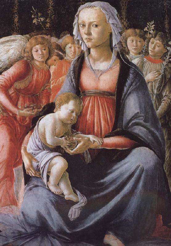 Sandro Botticelli Our Lady of Angels with five sub Germany oil painting art